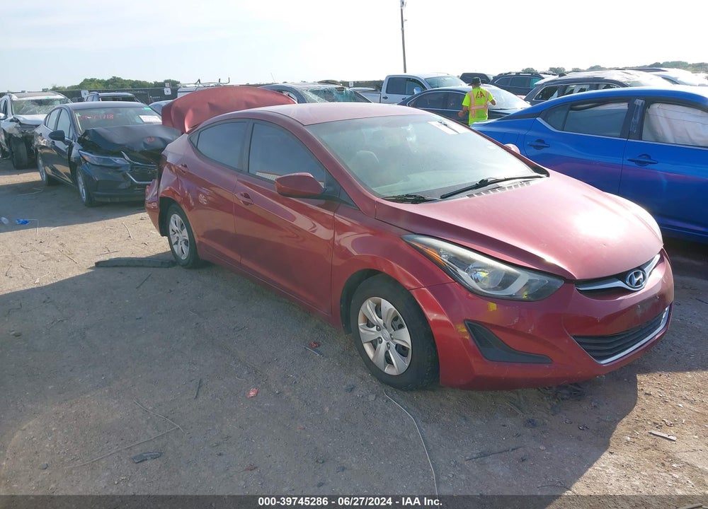 2016 HYUNDAI ELANTRA SE VIN: 5NPDH4AE7GH780877