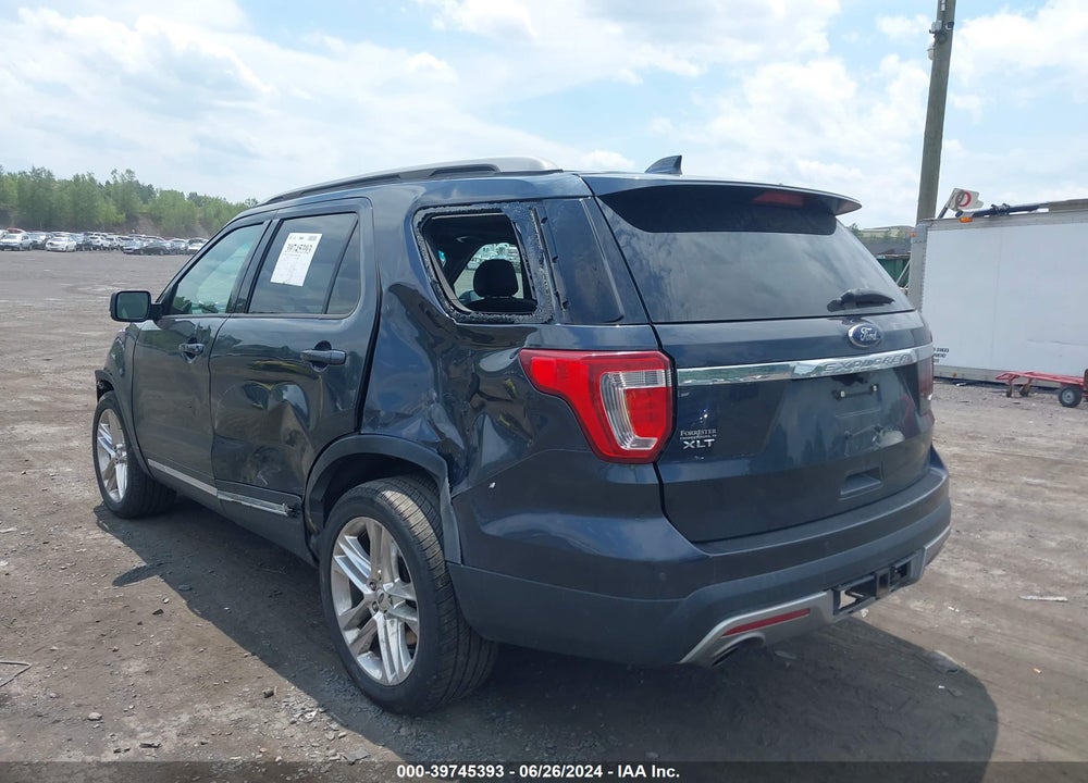 2017 FORD EXPLORER XLT VIN: 1FM5K8D86HGA83463