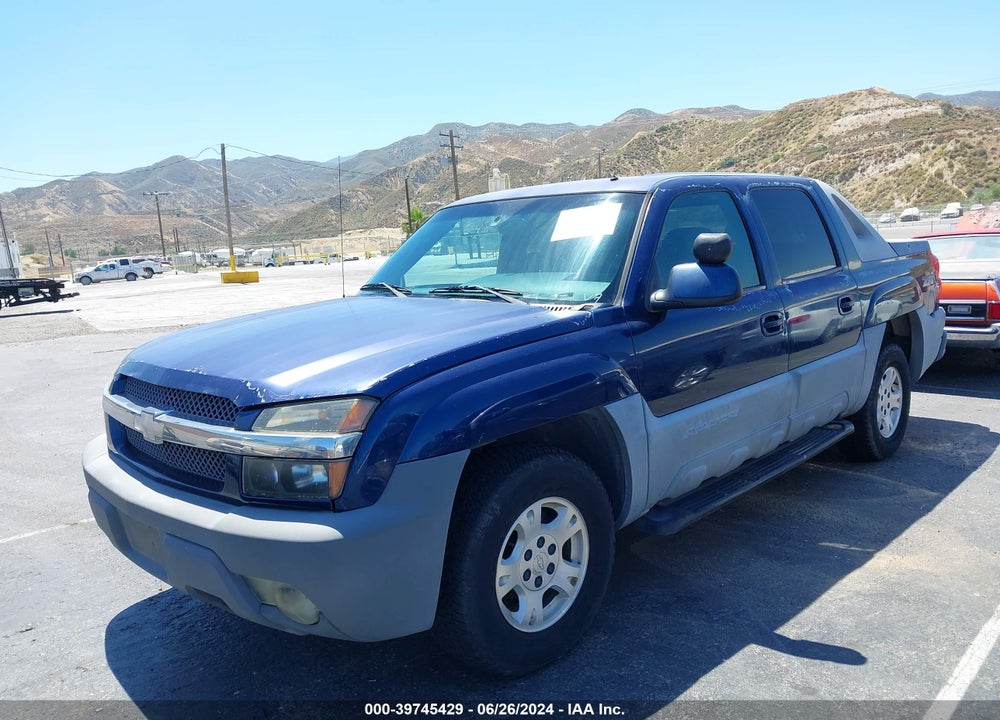 2002 CHEVROLET AVALANCHE 1500 VIN: 3GNEK13T62G256970