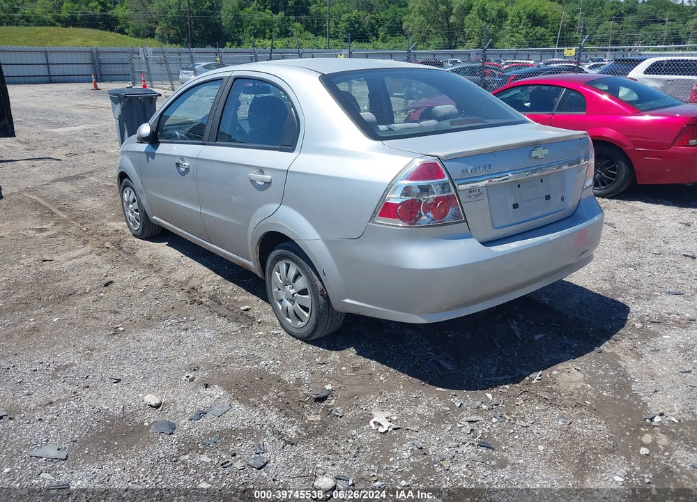 2009 CHEVROLET AVEO LT VIN: KL1TD56E79B635307