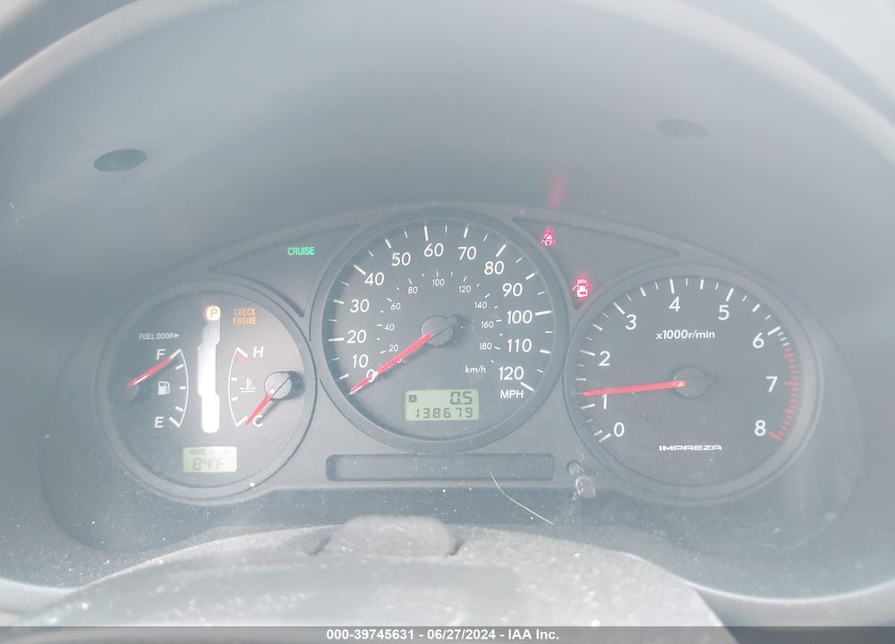 2007 SUBARU IMPREZA 2.5I VIN: JF1GG61677H809612