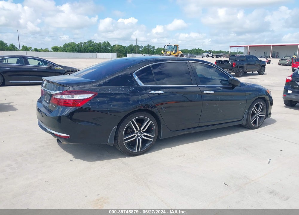 2016 HONDA ACCORD SPORT VIN: 1HGCR2F54GA242118