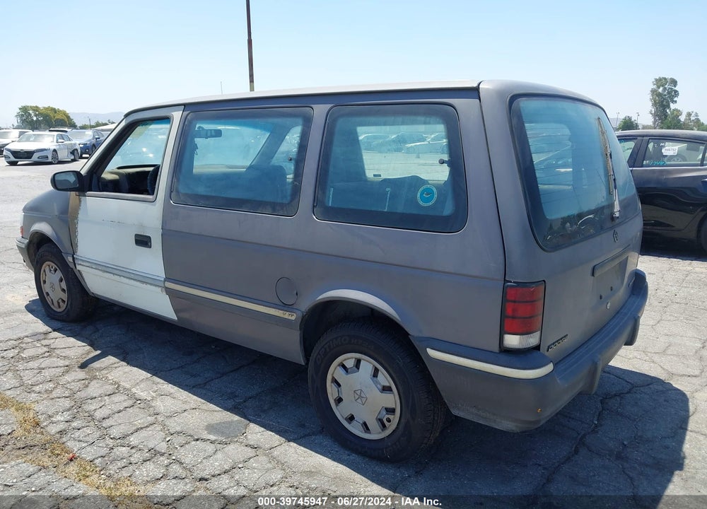 1992 DODGE CARAVAN VIN: 2B4GH2539NR650784