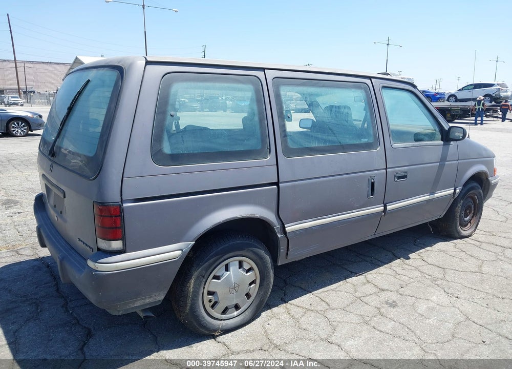 1992 DODGE CARAVAN VIN: 2B4GH2539NR650784