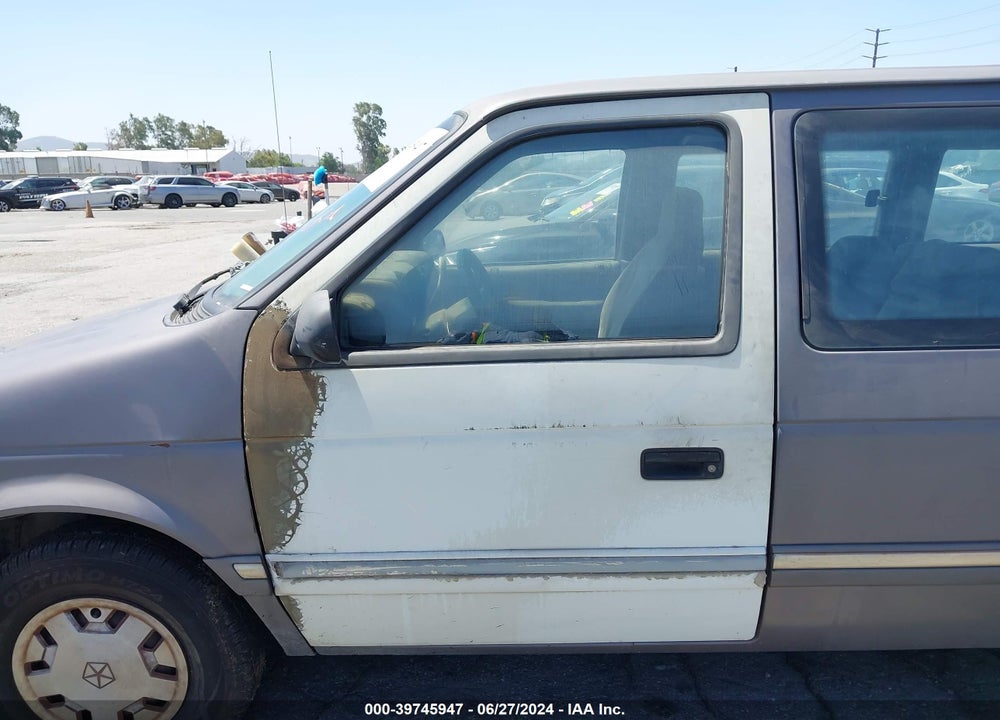 1992 DODGE CARAVAN VIN: 2B4GH2539NR650784