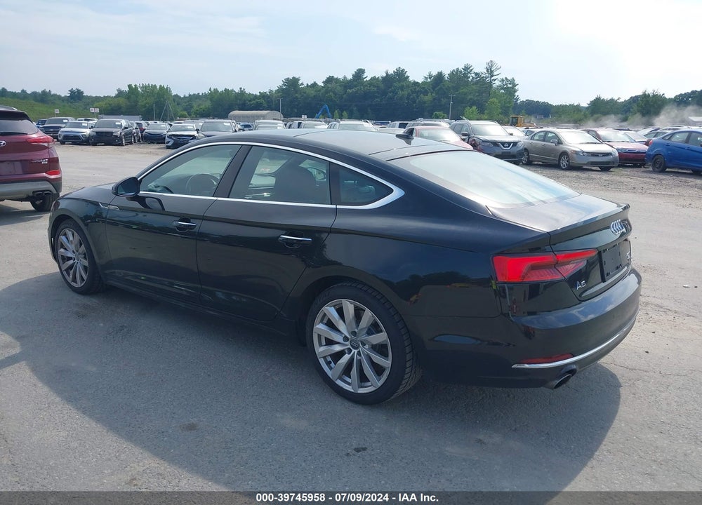 2018 AUDI A5 2.0T PREMIUM VIN: WAUBNCF52JA009712