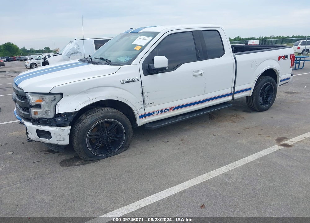 2016 FORD F-150 LARIAT VIN: 1FTFX1EG5GFB15038