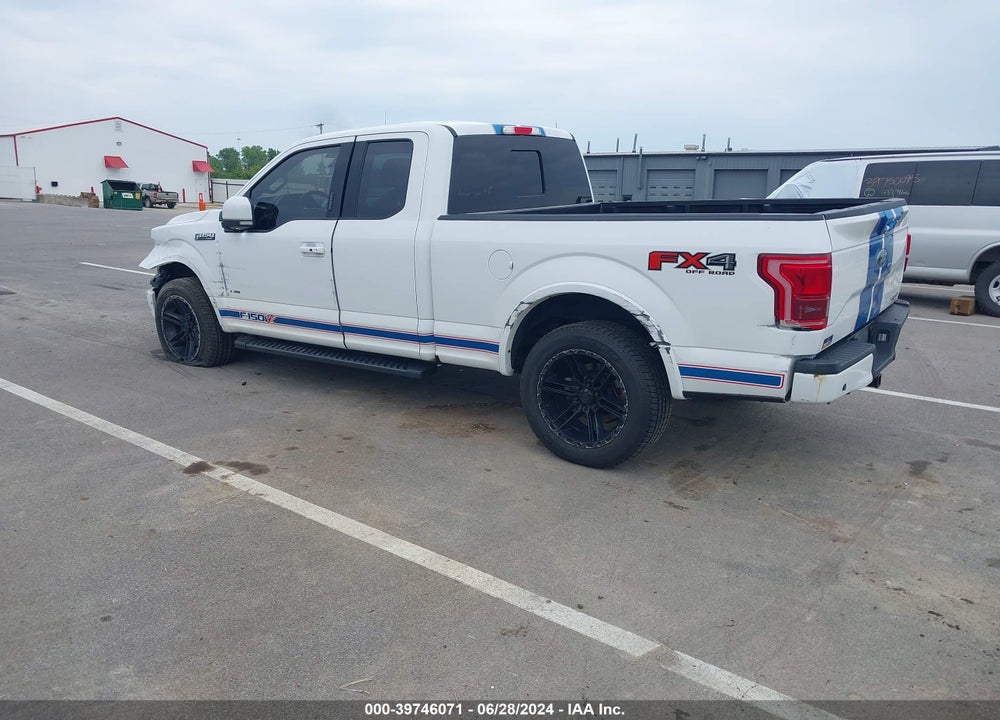 2016 FORD F-150 LARIAT VIN: 1FTFX1EG5GFB15038