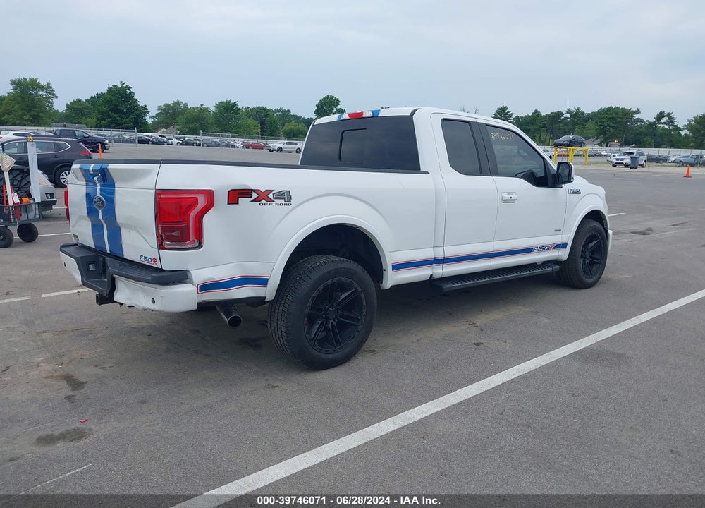 2016 FORD F-150 LARIAT VIN: 1FTFX1EG5GFB15038