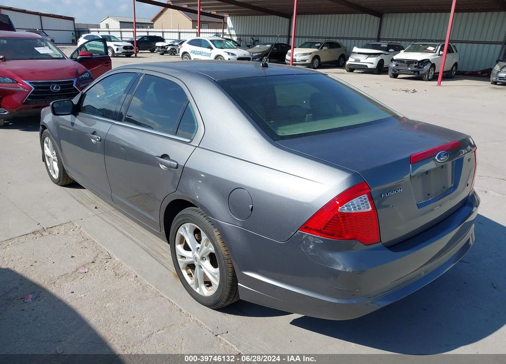2012 FORD FUSION SE VIN: 3FAHP0HA6CR107396