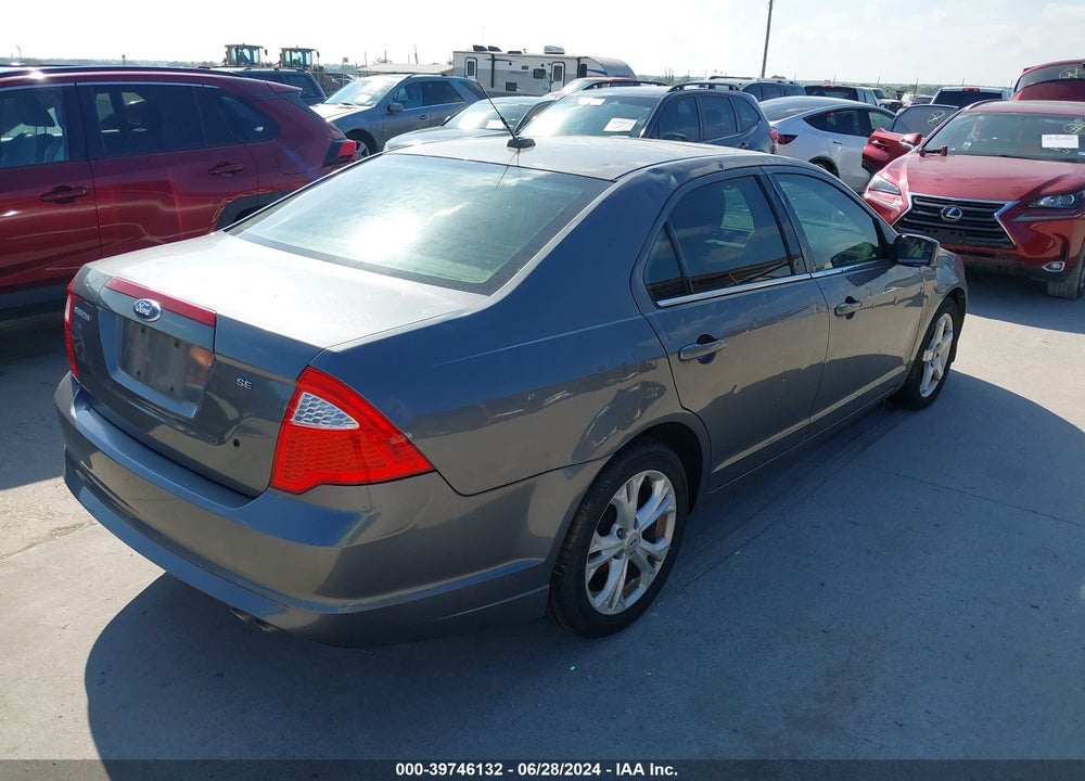 2012 FORD FUSION SE VIN: 3FAHP0HA6CR107396