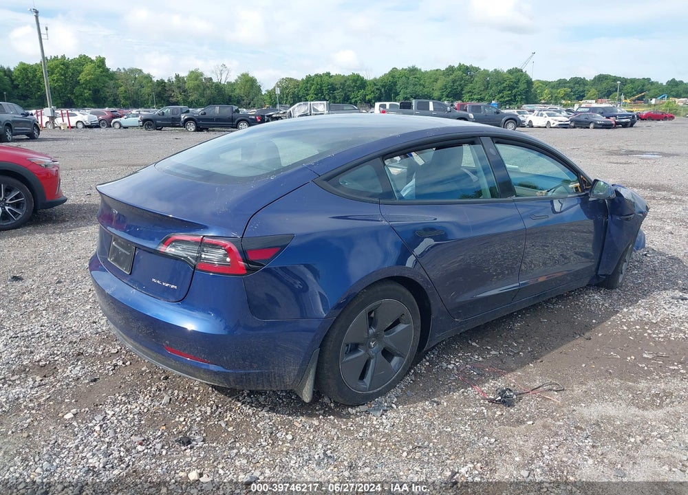 2023 TESLA MODEL 3 LONG RANGE DUAL MOTOR ALL-WHEEL DRIVE VIN: 5YJ3E1EBXPF633762