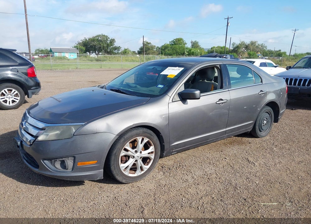 2012 FORD FUSION SE VIN: 3FAHP0HA2CR248840