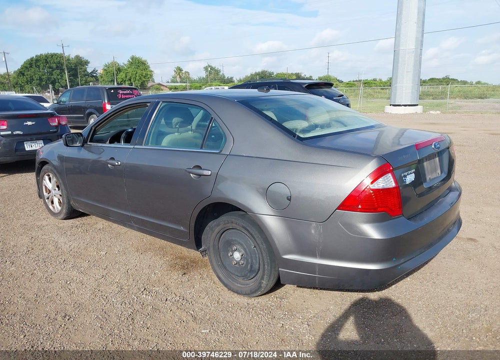 2012 FORD FUSION SE VIN: 3FAHP0HA2CR248840