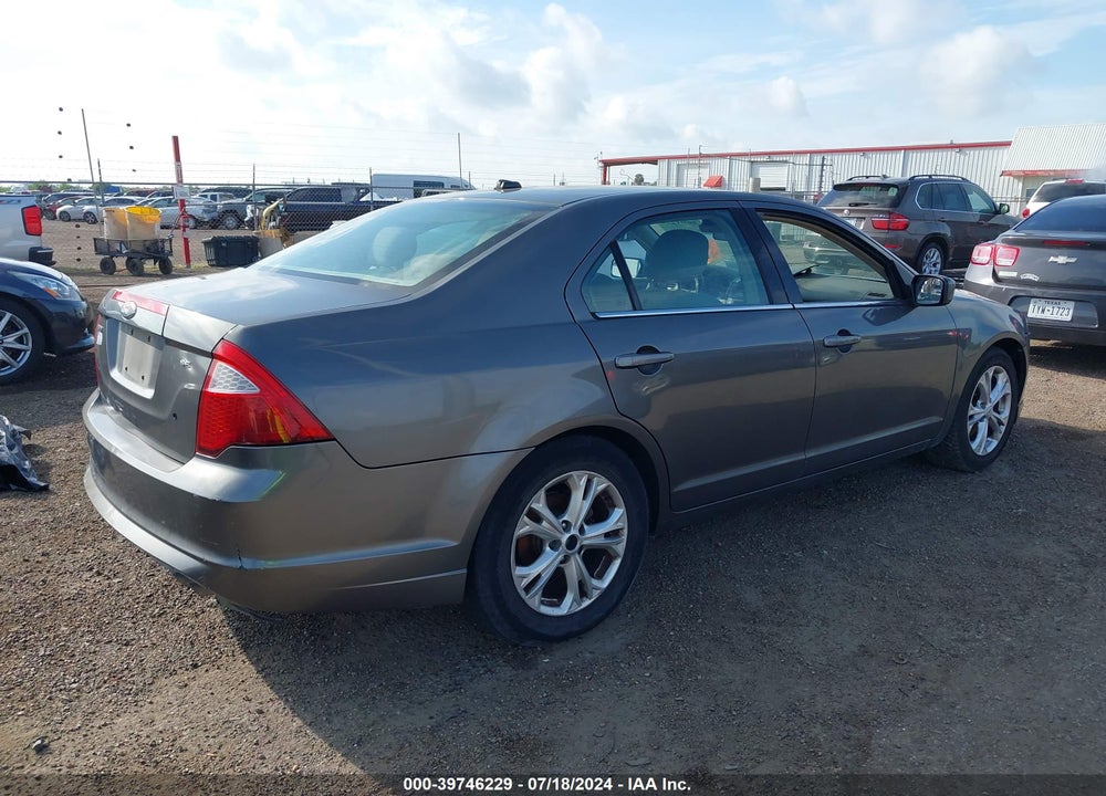 2012 FORD FUSION SE VIN: 3FAHP0HA2CR248840