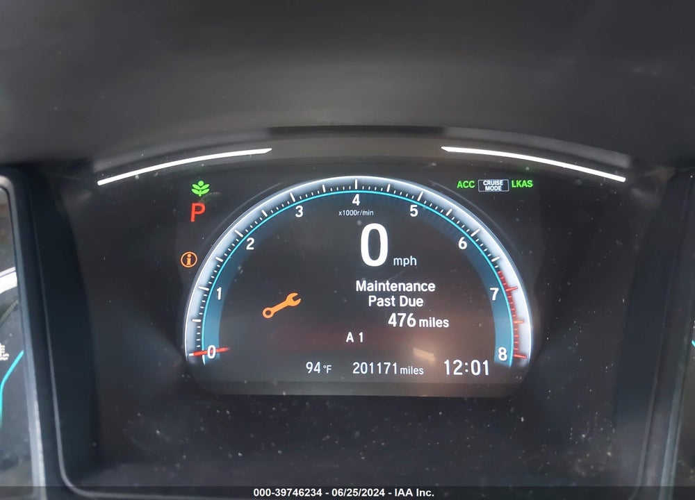 2019 HONDA CIVIC LX VIN: 19XFC2F66KE208497