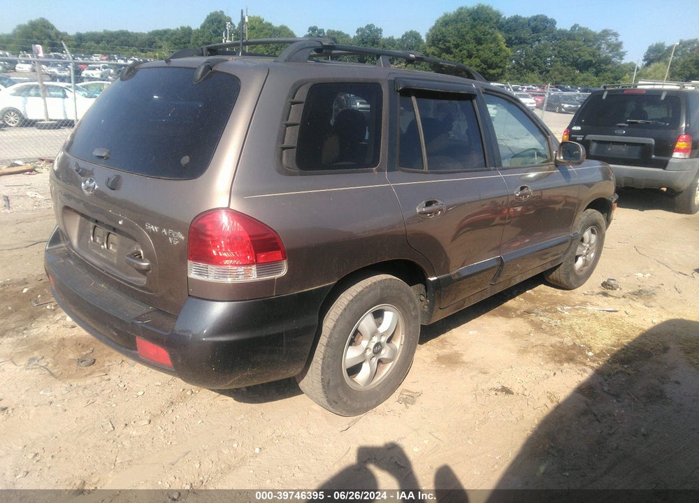 2006 HYUNDAI SANTA FE GLS VIN: KM8SC13D56U036512