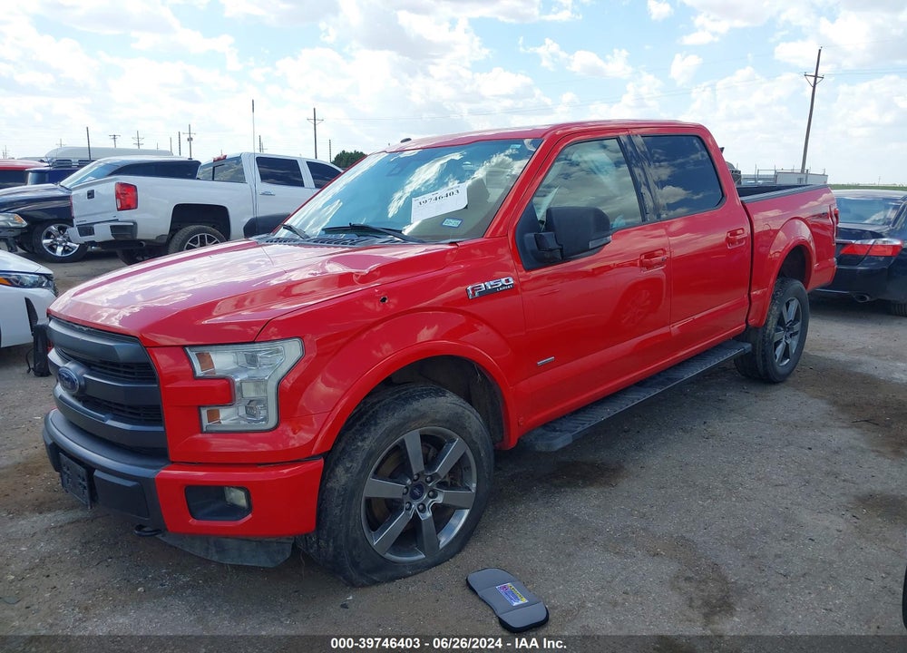 2015 FORD F-150 LARIAT VIN: 1FTEW1EG2FFA54308