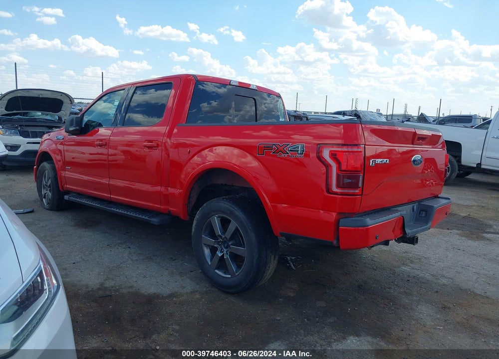 2015 FORD F-150 LARIAT VIN: 1FTEW1EG2FFA54308