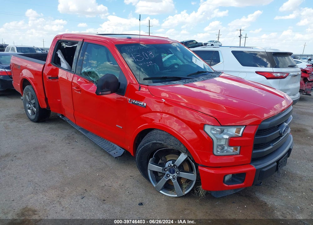2015 FORD F-150 LARIAT VIN: 1FTEW1EG2FFA54308