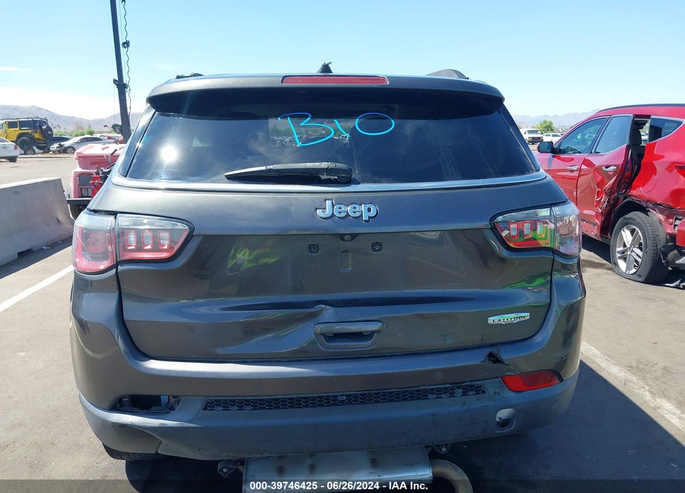 2018 JEEP COMPASS LATITUDE FWD VIN: 3C4NJCBB6JT165591