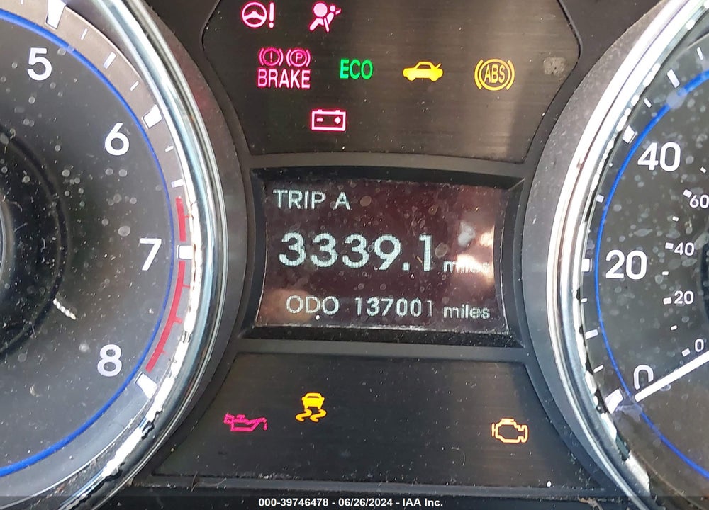 2014 HYUNDAI SONATA GLS VIN: 5NPEB4AC7EH935977