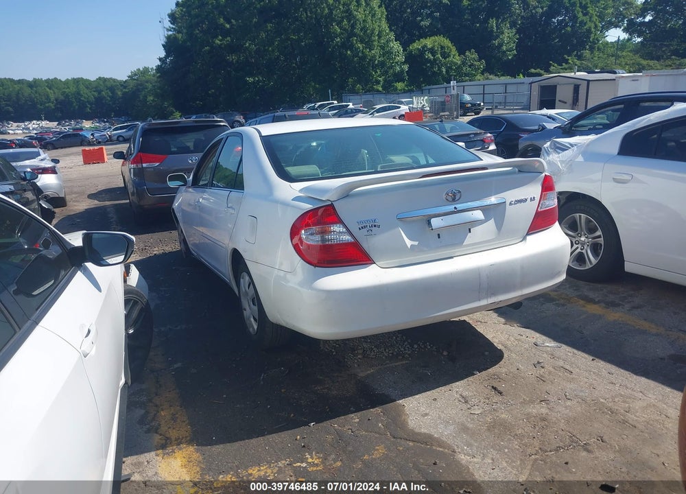 2004 TOYOTA CAMRY LE VIN: 4T1BE32K04U325994