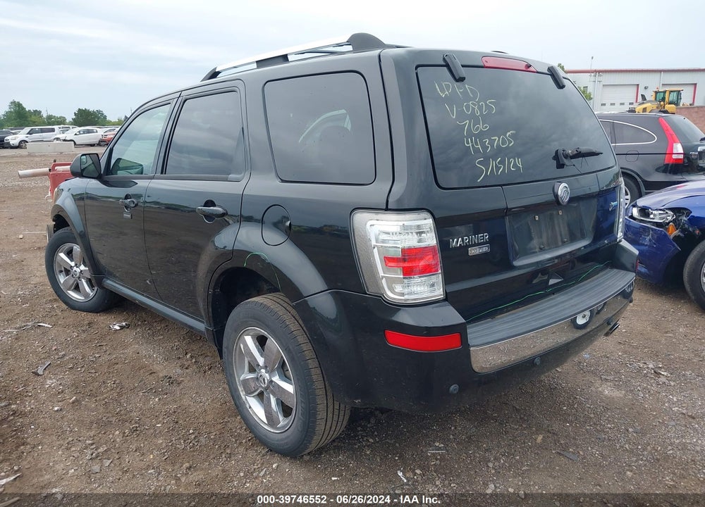 2011 MERCURY MARINER PREMIER VIN: 4M2CN8HG9BKJ00825