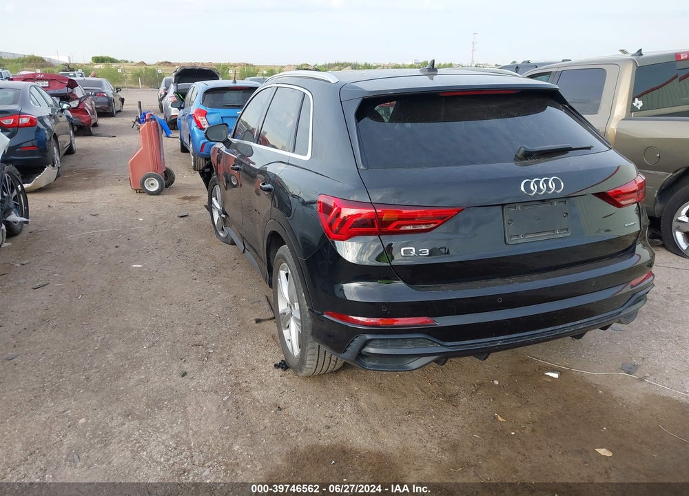 2020 AUDI Q3 PREMIUM 45 TFSI S LINE QUATTRO TIPTRONIC VIN: WA1DECF30L1103997
