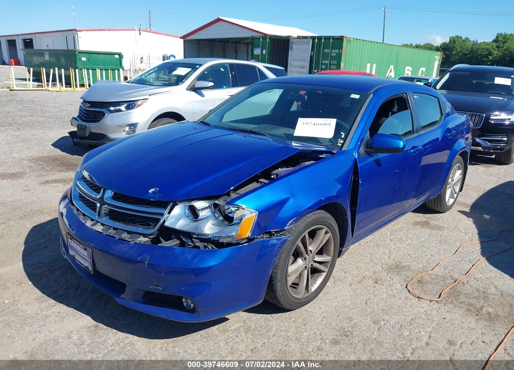 2013 DODGE AVENGER SXT VIN: 1C3CDZCB3DN544217