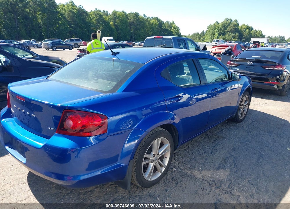 2013 DODGE AVENGER SXT VIN: 1C3CDZCB3DN544217
