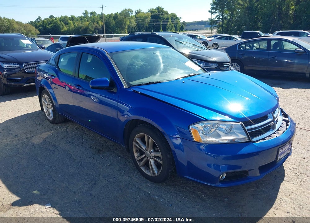 2013 DODGE AVENGER SXT VIN: 1C3CDZCB3DN544217