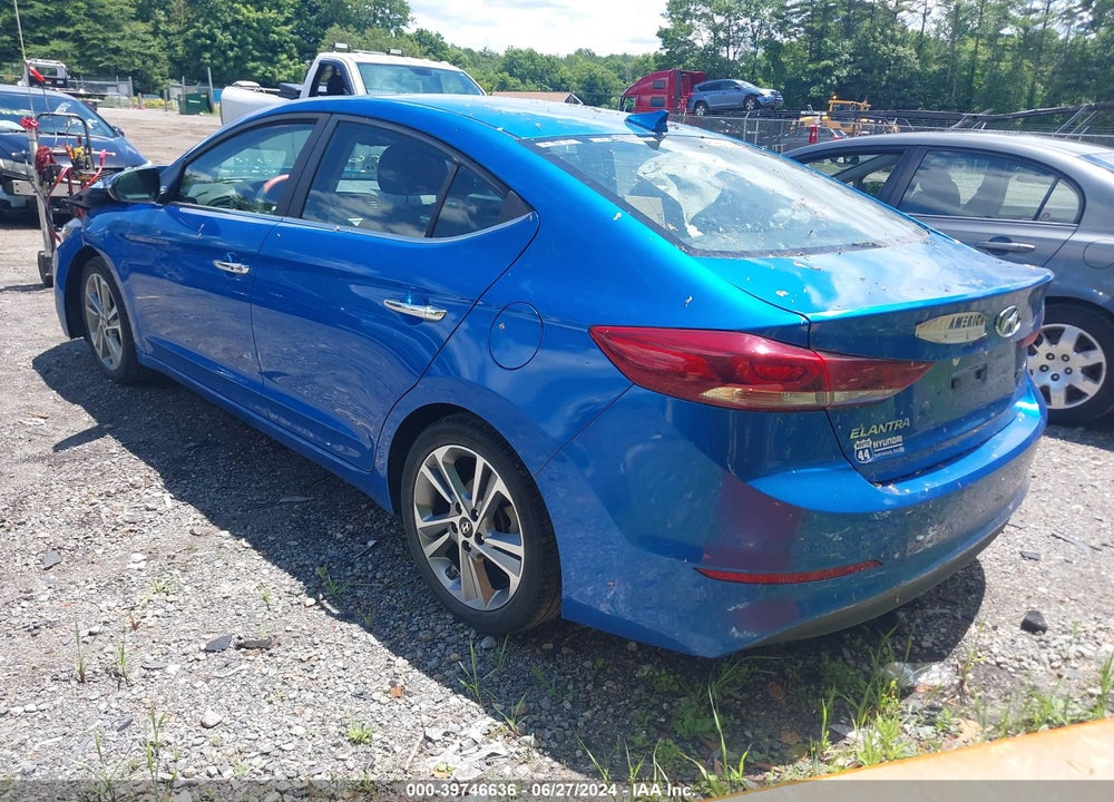 2017 HYUNDAI ELANTRA LIMITED VIN: KMHD84LF9HU227348