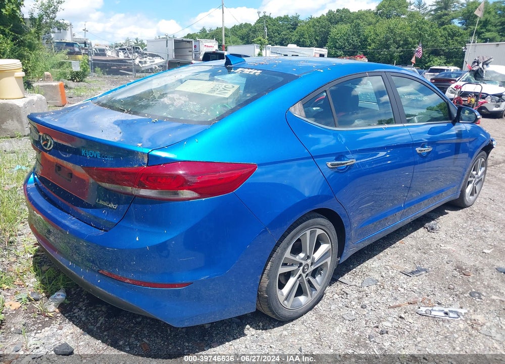 2017 HYUNDAI ELANTRA LIMITED VIN: KMHD84LF9HU227348