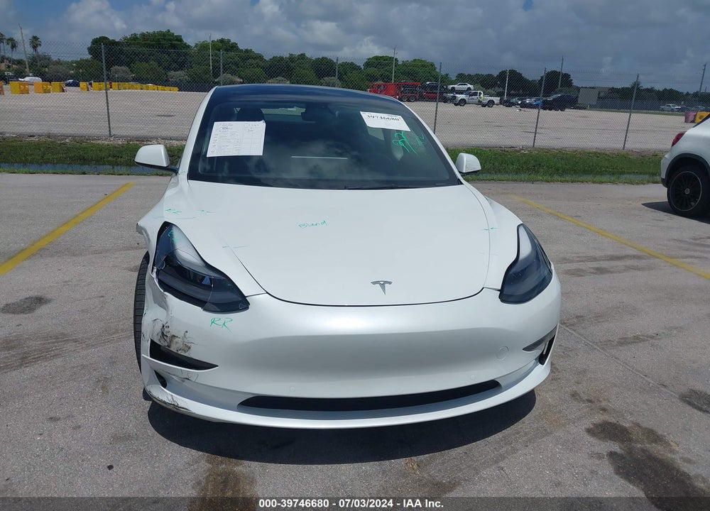 2022 TESLA MODEL 3 LONG RANGE DUAL MOTOR ALL-WHEEL DRIVE VIN: 5YJ3E1EB1NF175350