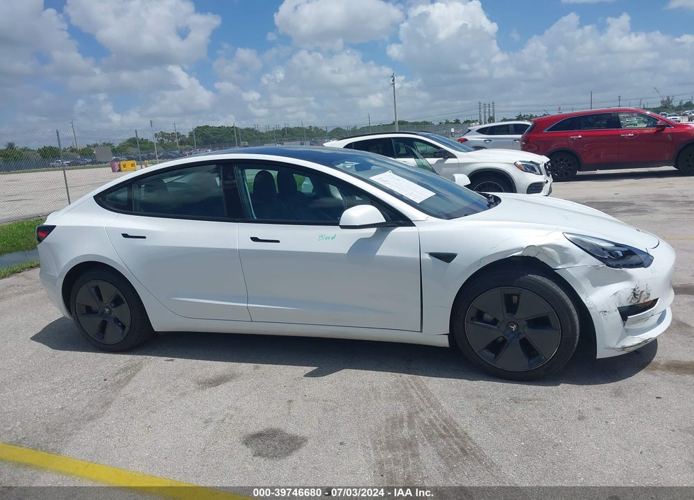 2022 TESLA MODEL 3 LONG RANGE DUAL MOTOR ALL-WHEEL DRIVE VIN: 5YJ3E1EB1NF175350