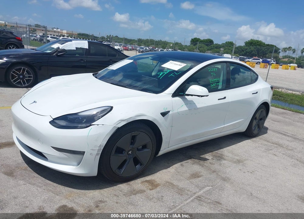 2022 TESLA MODEL 3 LONG RANGE DUAL MOTOR ALL-WHEEL DRIVE VIN: 5YJ3E1EB1NF175350