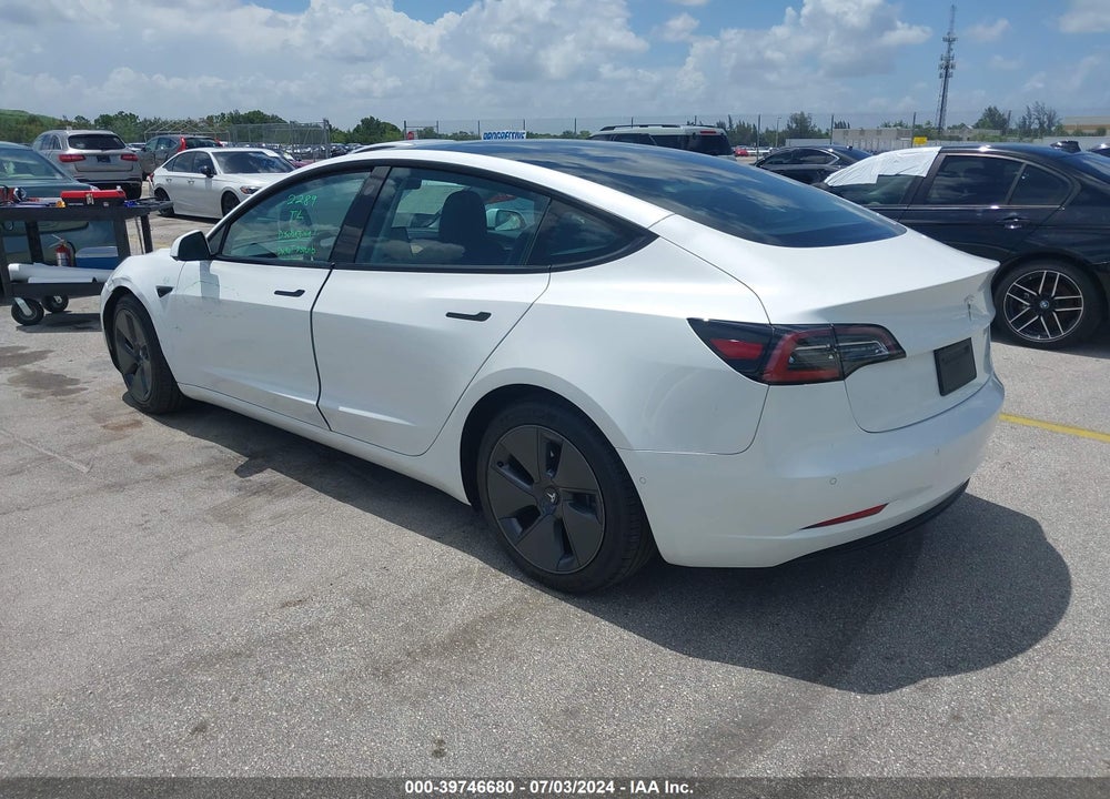 2022 TESLA MODEL 3 LONG RANGE DUAL MOTOR ALL-WHEEL DRIVE VIN: 5YJ3E1EB1NF175350