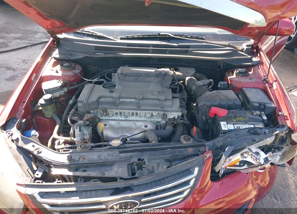 2009 KIA SPECTRA EX VIN: KNAFE222195645677