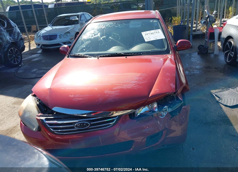 2009 KIA SPECTRA EX VIN: KNAFE222195645677