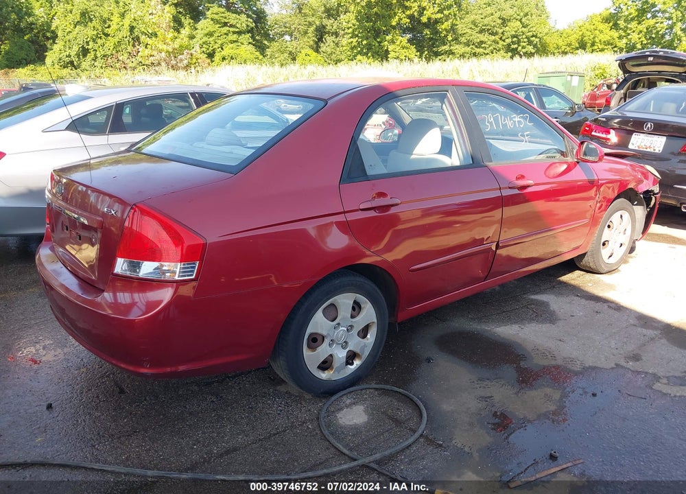2009 KIA SPECTRA EX VIN: KNAFE222195645677