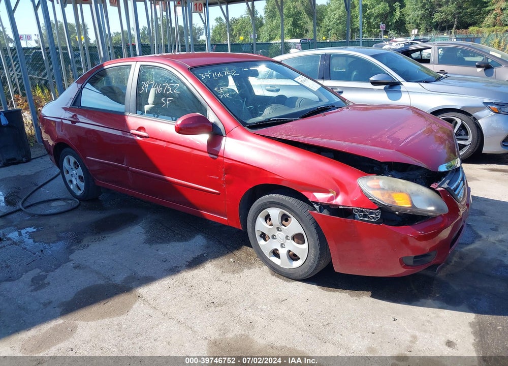 2009 KIA SPECTRA EX VIN: KNAFE222195645677