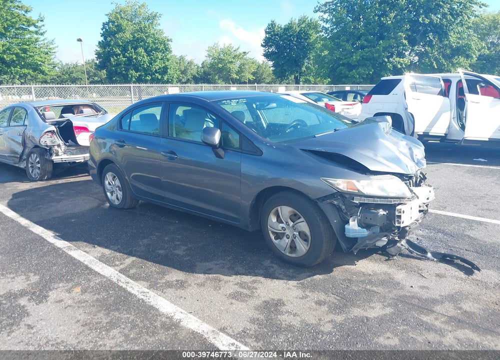 2013 HONDA CIVIC LX VIN: 19XFB2F57DE237388