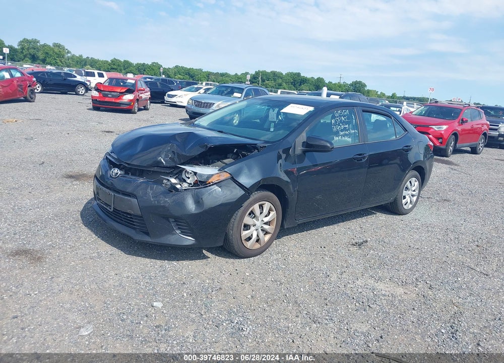 2016 TOYOTA COROLLA LE VIN: 2T1BURHE2GC568512
