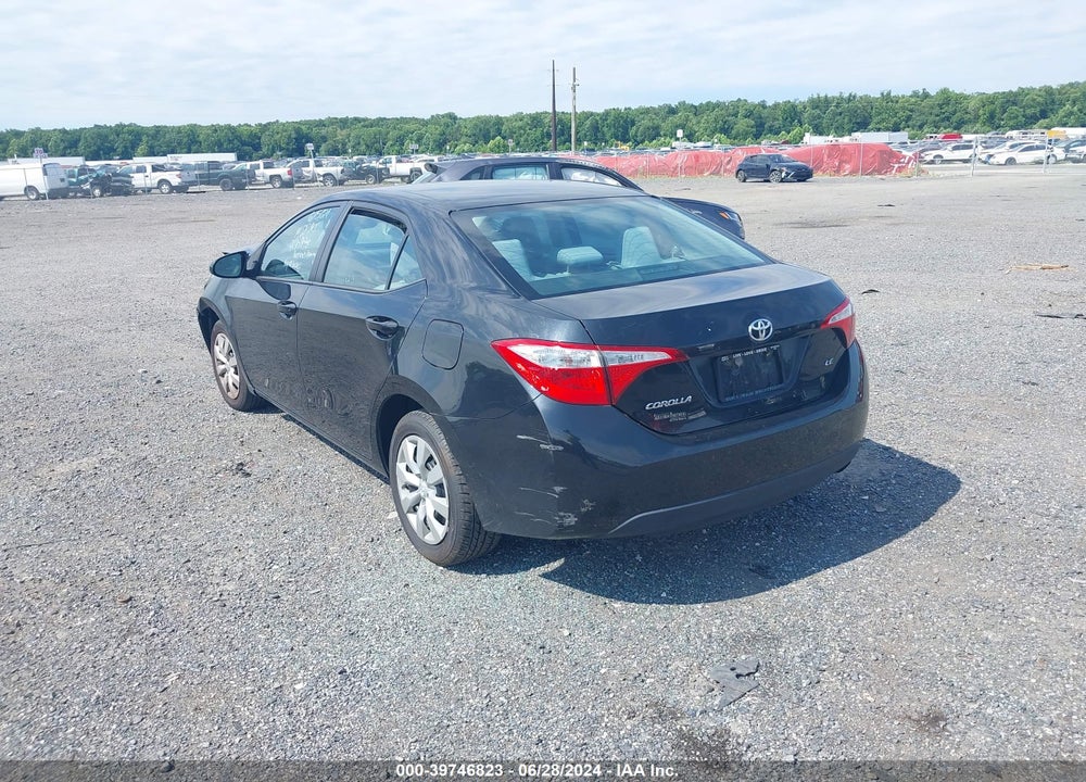 2016 TOYOTA COROLLA LE VIN: 2T1BURHE2GC568512