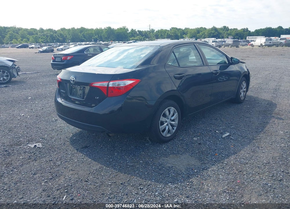 2016 TOYOTA COROLLA LE VIN: 2T1BURHE2GC568512