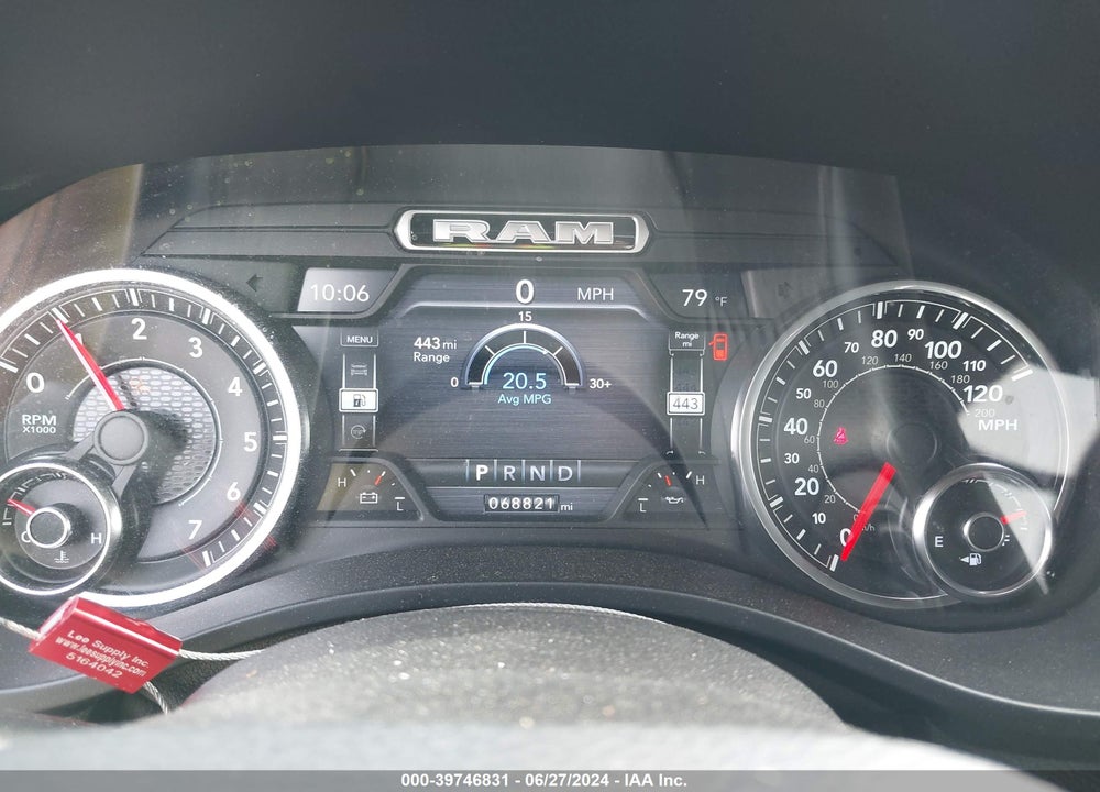 2019 RAM 1500 BIG HORN/LONE STAR 4X4 6'4 BOX VIN: 1C6SRFMT2KN733704