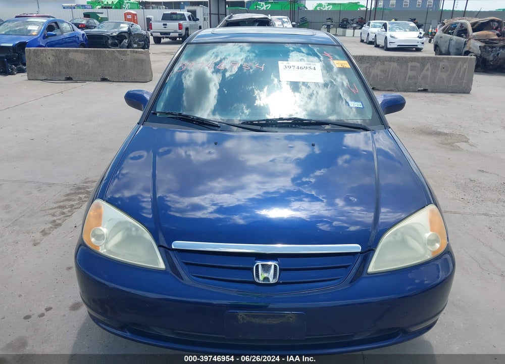 2002 HONDA CIVIC EX VIN: 1HGES26702L079365