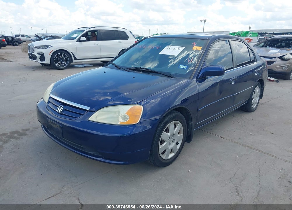 2002 HONDA CIVIC EX VIN: 1HGES26702L079365