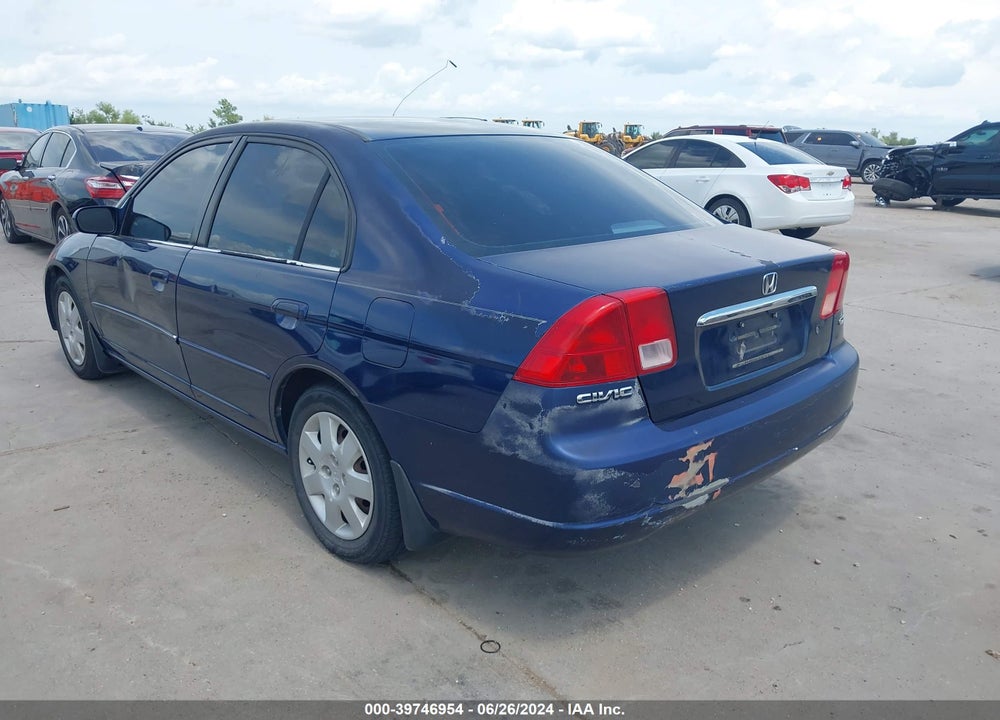 2002 HONDA CIVIC EX VIN: 1HGES26702L079365